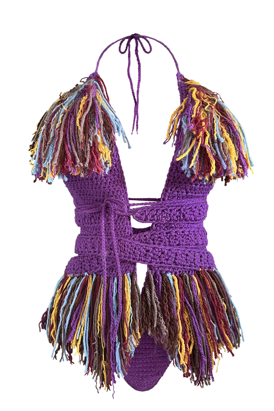 TANIJAY CROCHET ONE PIECE XS Halo Crochet Monokini: Juxt Edition