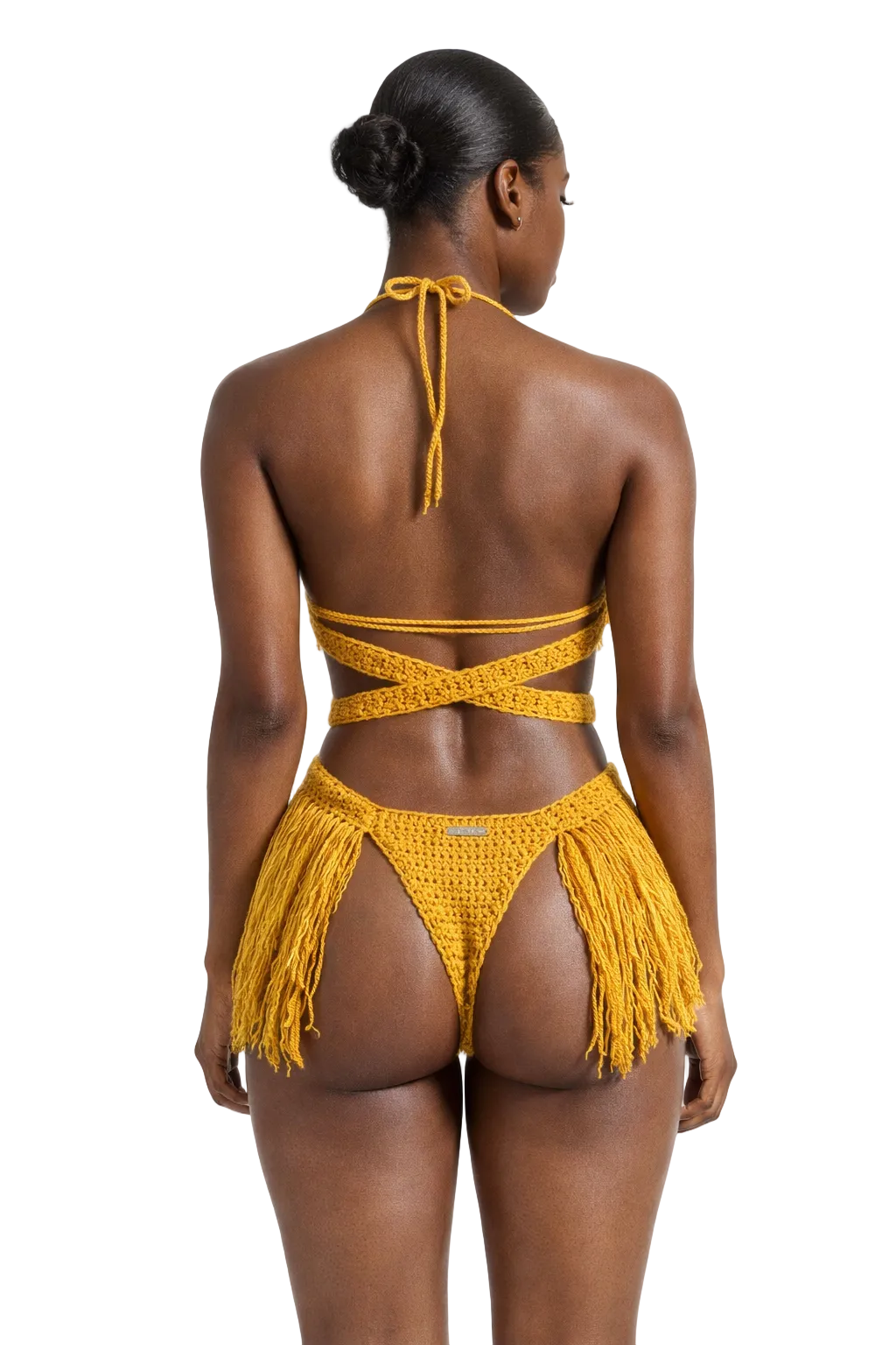TANIJAY CROCHET ONE PIECE Hanet Crochet One Piece : Brazilian High Cut Coverage