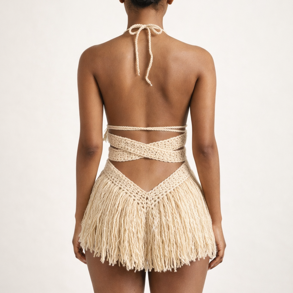 TANIJAY CROCHET READY TO SHIP Hebe Crochet One Piece Buff Small – Ready to Ship (48 Hours)