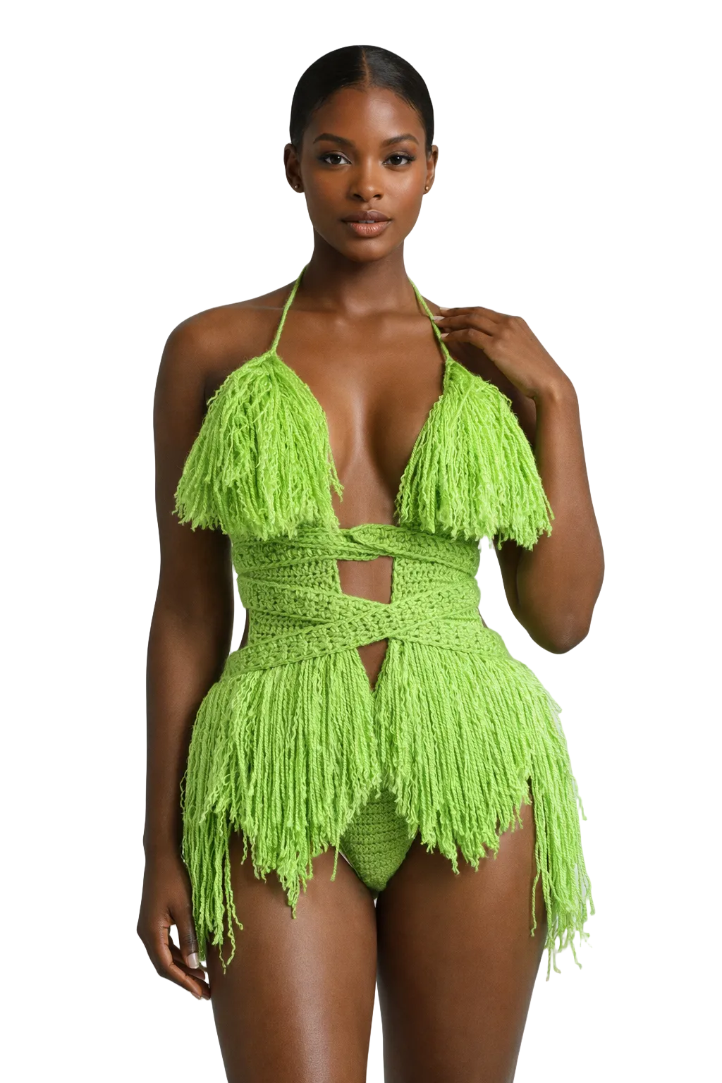 TANIJAY CROCHET ONE PIECE Hebe Crochet One Piece - Full Coverage