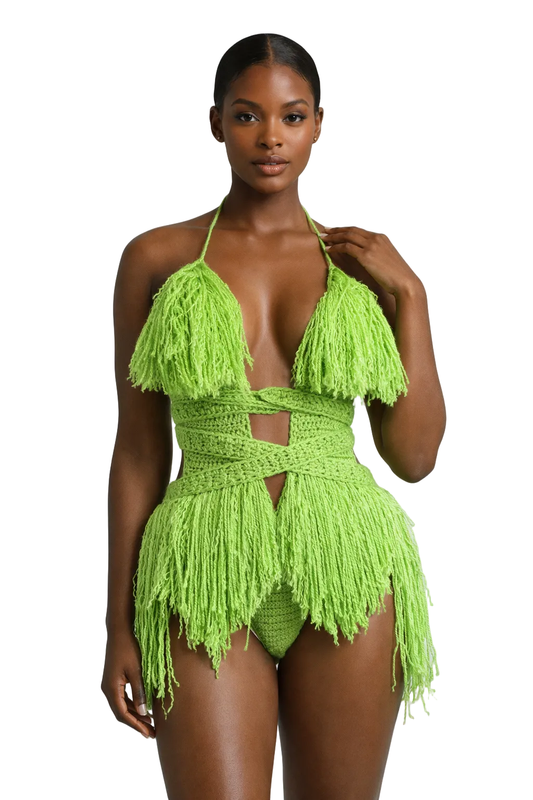 TANIJAY CROCHET ONE PIECE Hebe Crochet One Piece - Full Coverage