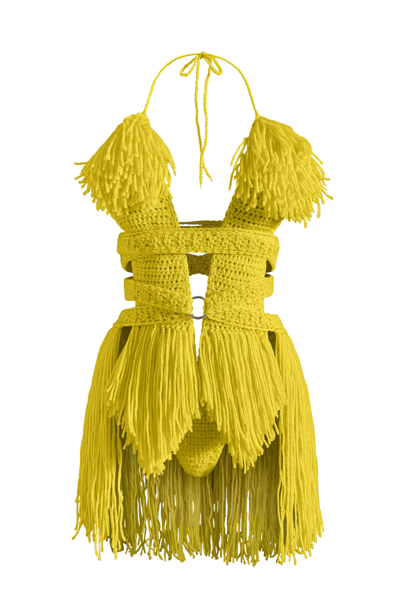 TANIJAY CROCHET ONE PIECE Hebe Crochet One Piece - Knee Length Untouched Fringe