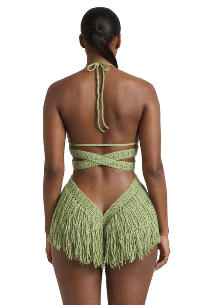 Hebe crochet one piece by TaniJay Crochet.