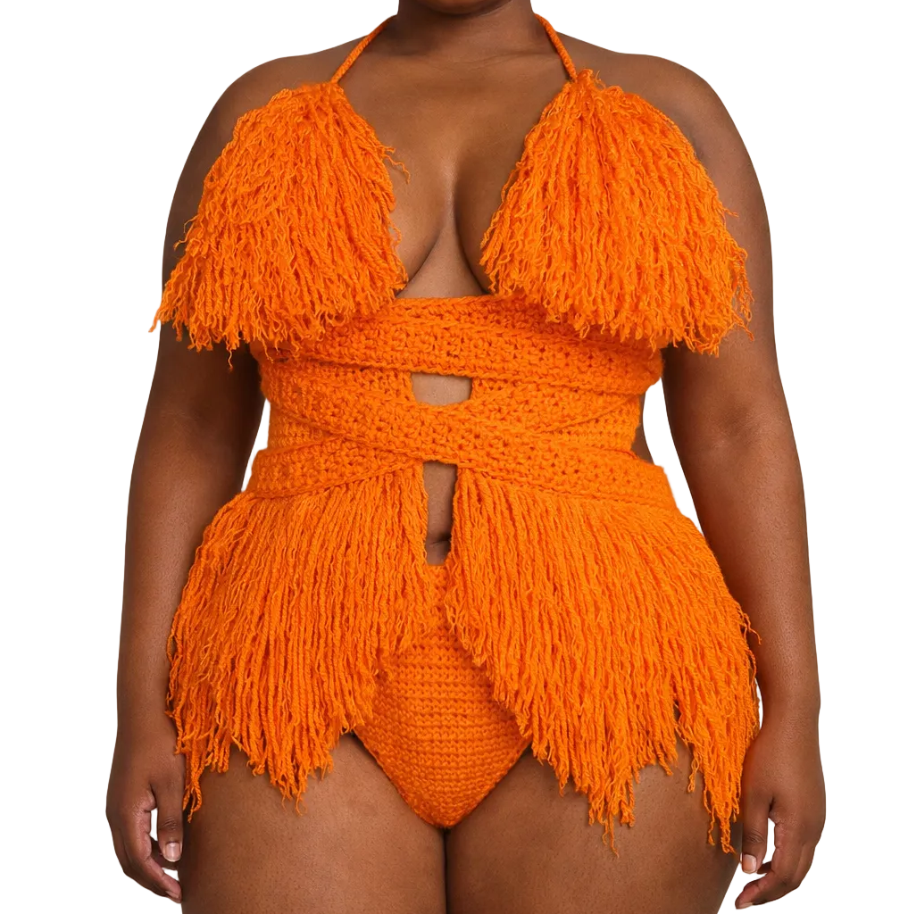 Hebe crochet one piece by TaniJay Crochet.