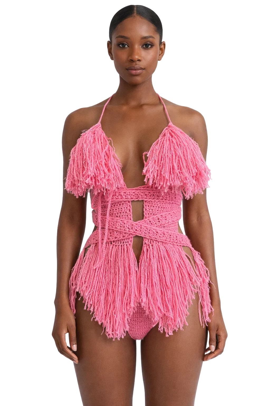 TANIJAY CROCHET ONE PIECE Hebe Crochet One Piece - Pretty n Pink