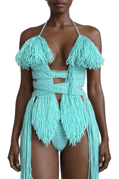 TANIJAY CROCHET READY TO SHIP Hebe Crochet One Piece Pumpkin Medium – Ready to Ship (48 Hours) (Copy 2)