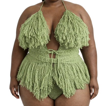 TANIJAY CROCHET READY TO SHIP Hebe Crochet One Piece Tea Leaf 3XL – Ready to Ship (48 Hours)