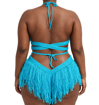 TANIJAY CROCHET READY TO SHIP Hebe Crochet One Piece Turqua Large – Ready to Ship (48 Hours)