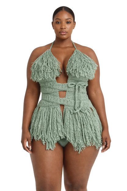TANIJAY CROCHET ONE PIECE Hebe Crochet One Piece - XLarge