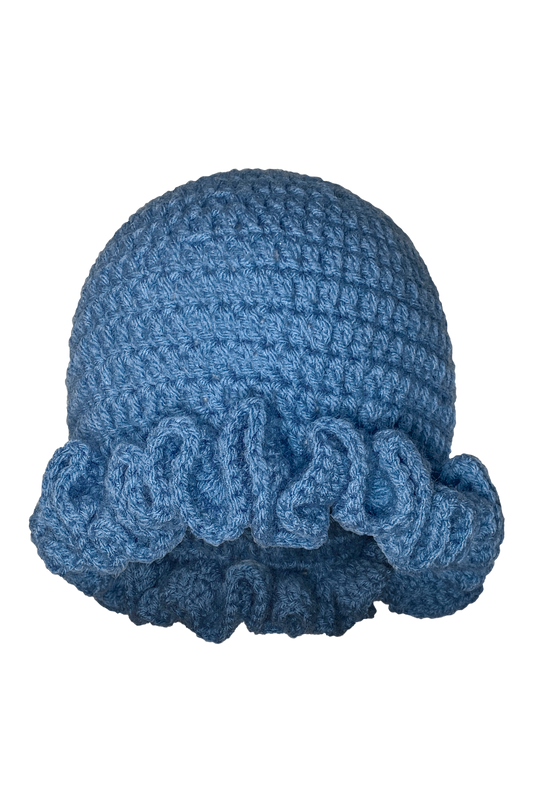 TANIJAY CROCHET Winter Hat Ptah Crochet Ruffle Beanie