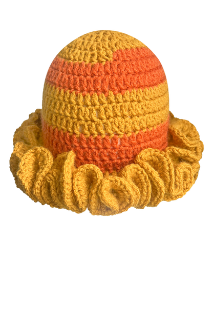 TANIJAY CROCHET Winter Hat Ptah Crochet Ruffle Hat