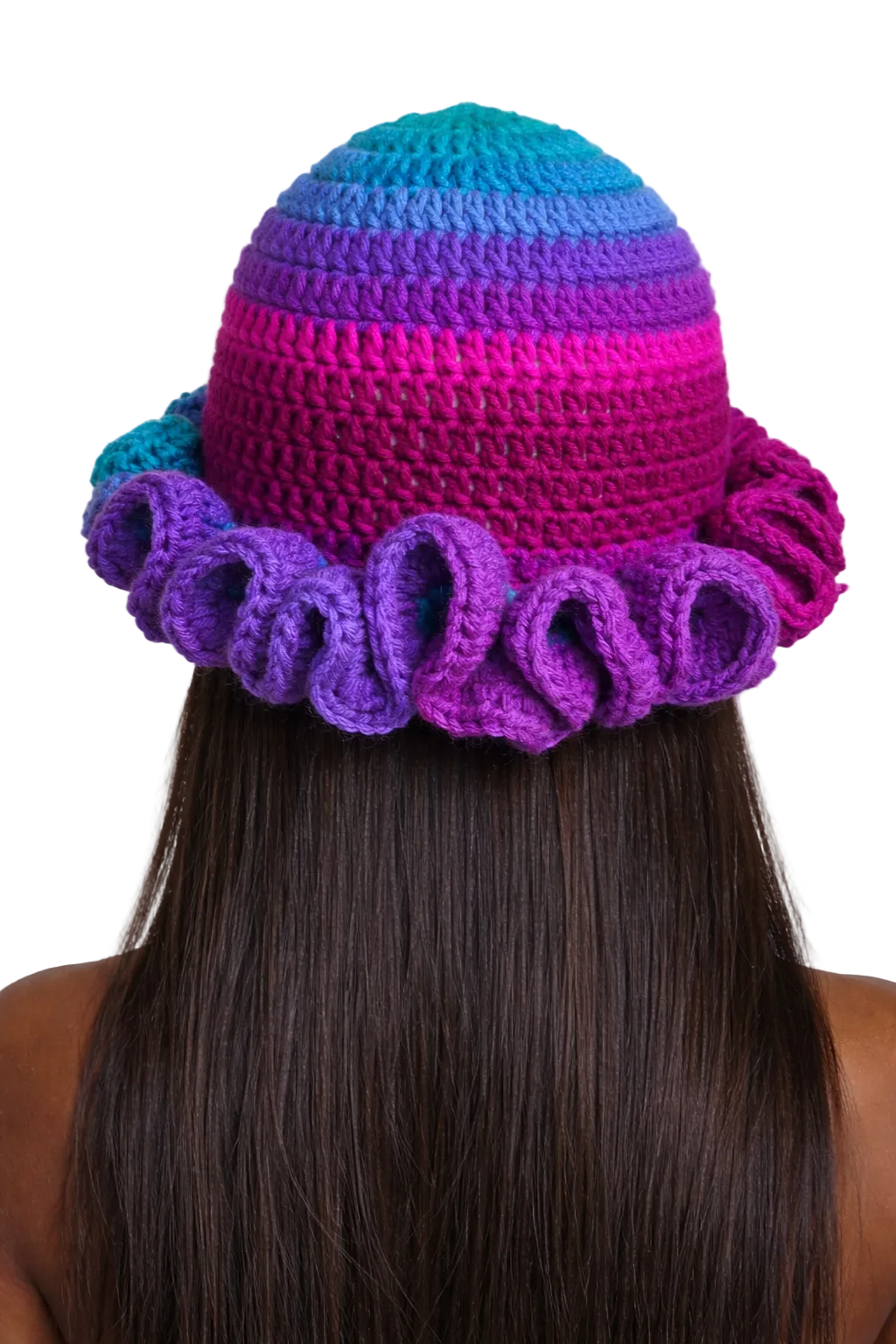 TANIJAY CROCHET Winter Hat Ptah Crochet Ruffle Hat