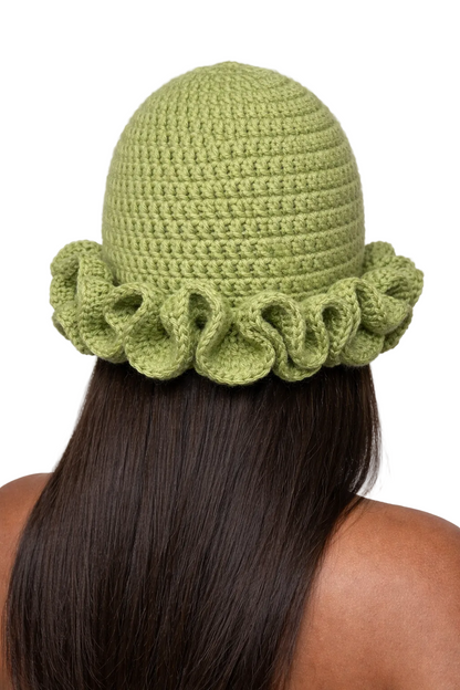 TANIJAY CROCHET Winter Hat Ptah Crochet Ruffle Hat