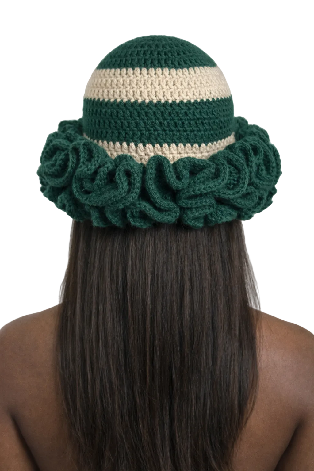 TANIJAY CROCHET Winter Hat Ptah Crochet Ruffle Hat