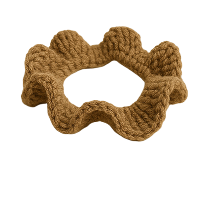 TANIJAY CROCHET bracelet Cafe Latte Selene Crochet Ruffle Bracelet