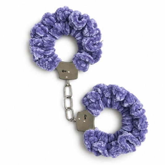 TANIJAY CROCHET handcuff Soft Velvet Crochet Handcuffs