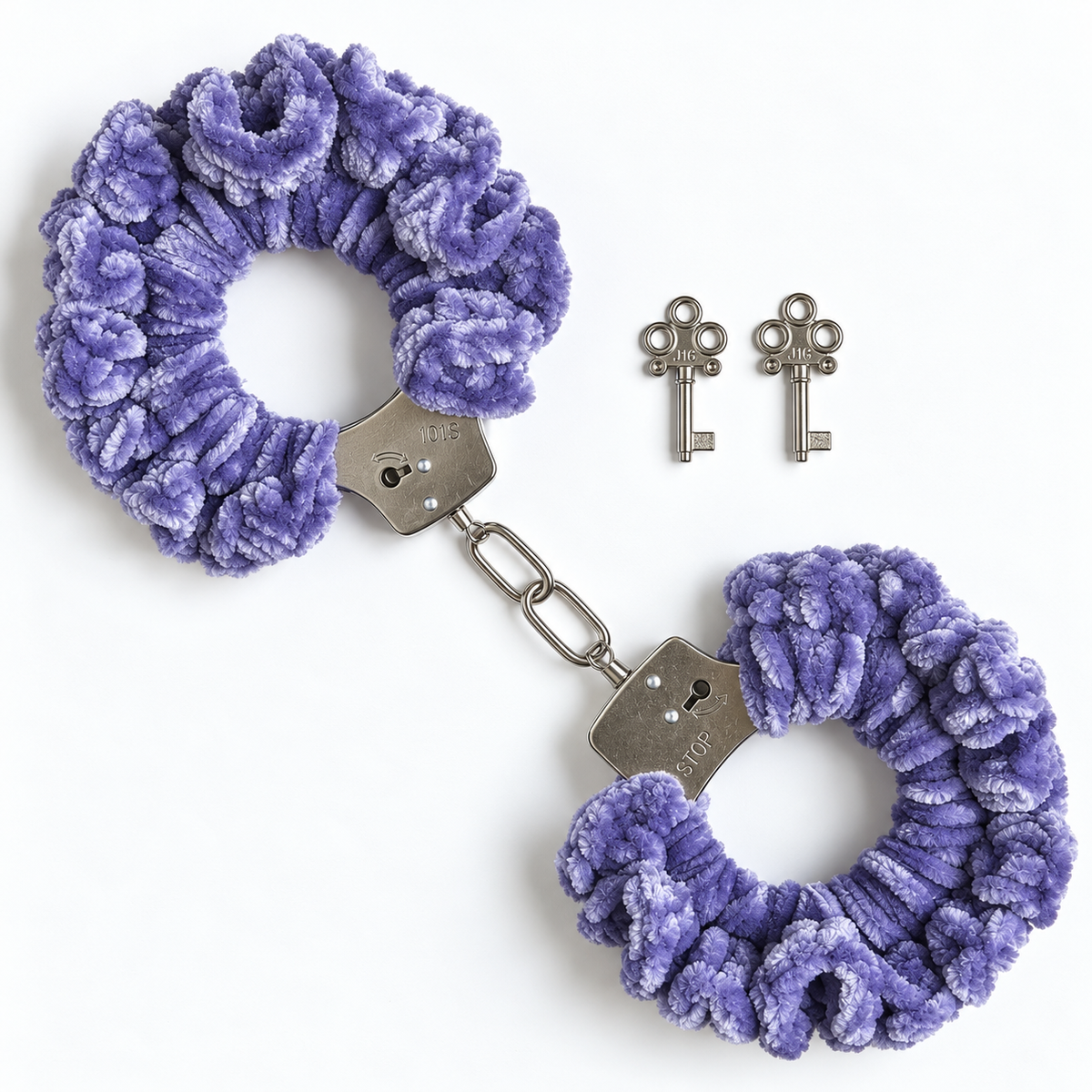 TANIJAY CROCHET handcuff Soft Velvet Crochet Handcuffs