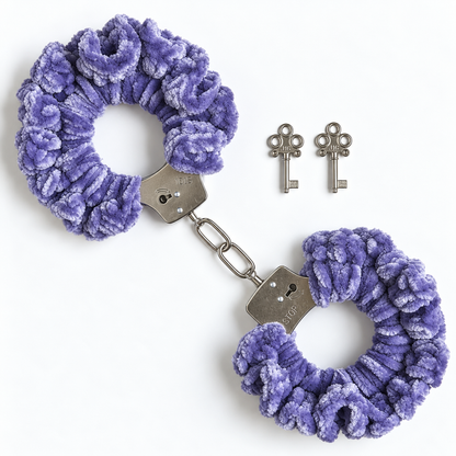 TANIJAY CROCHET handcuff Soft Velvet Crochet Handcuffs