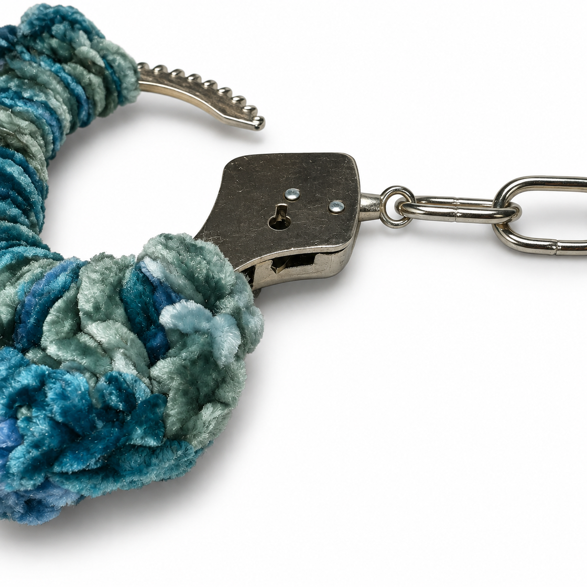 TANIJAY CROCHET handcuff Soft Velvet Crochet Handcuffs