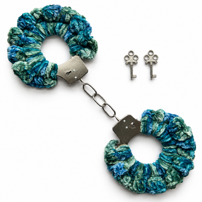 TANIJAY CROCHET handcuff Soft Velvet Crochet Handcuffs