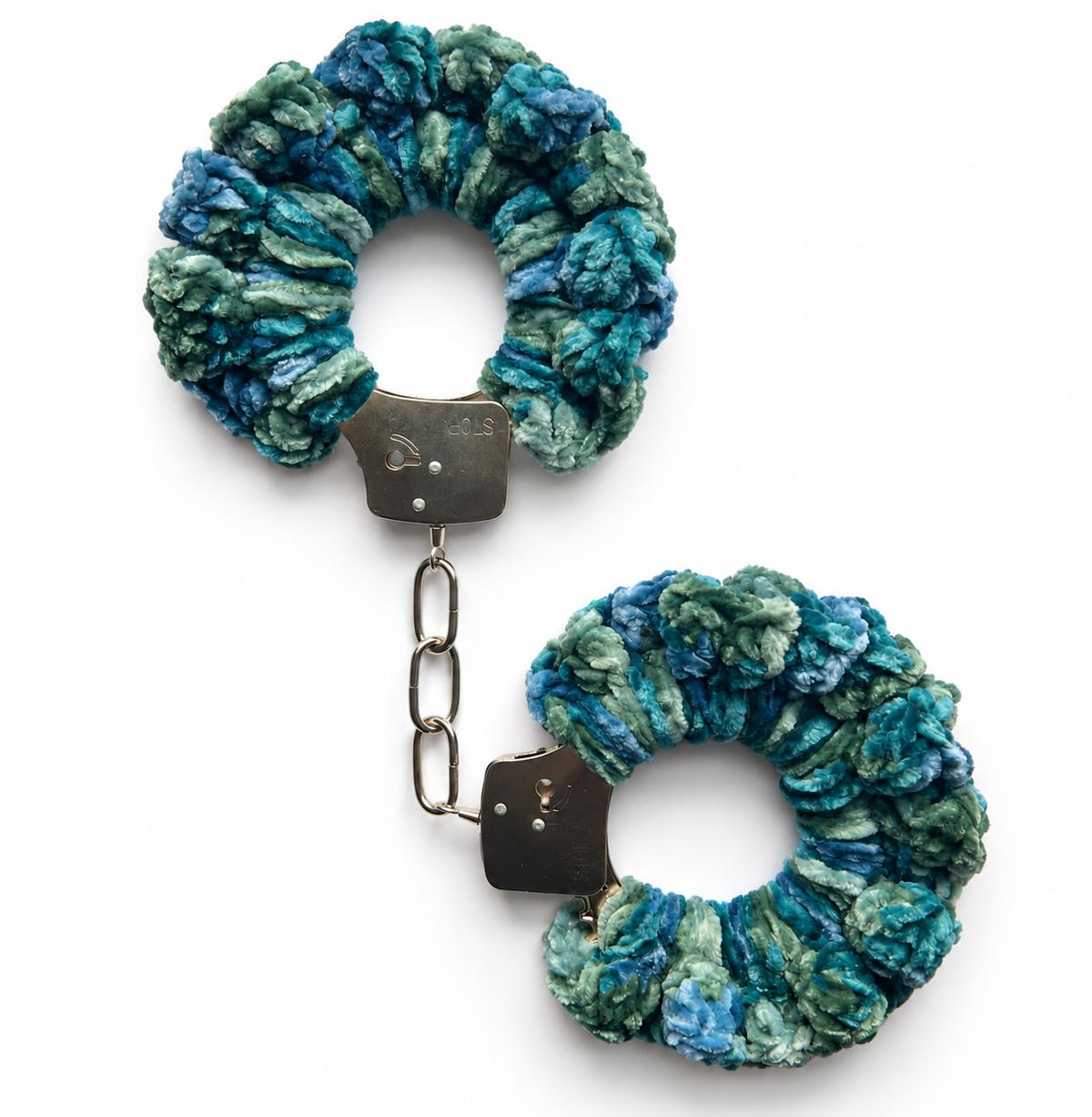 TANIJAY CROCHET handcuff Soft Velvet Crochet Handcuffs