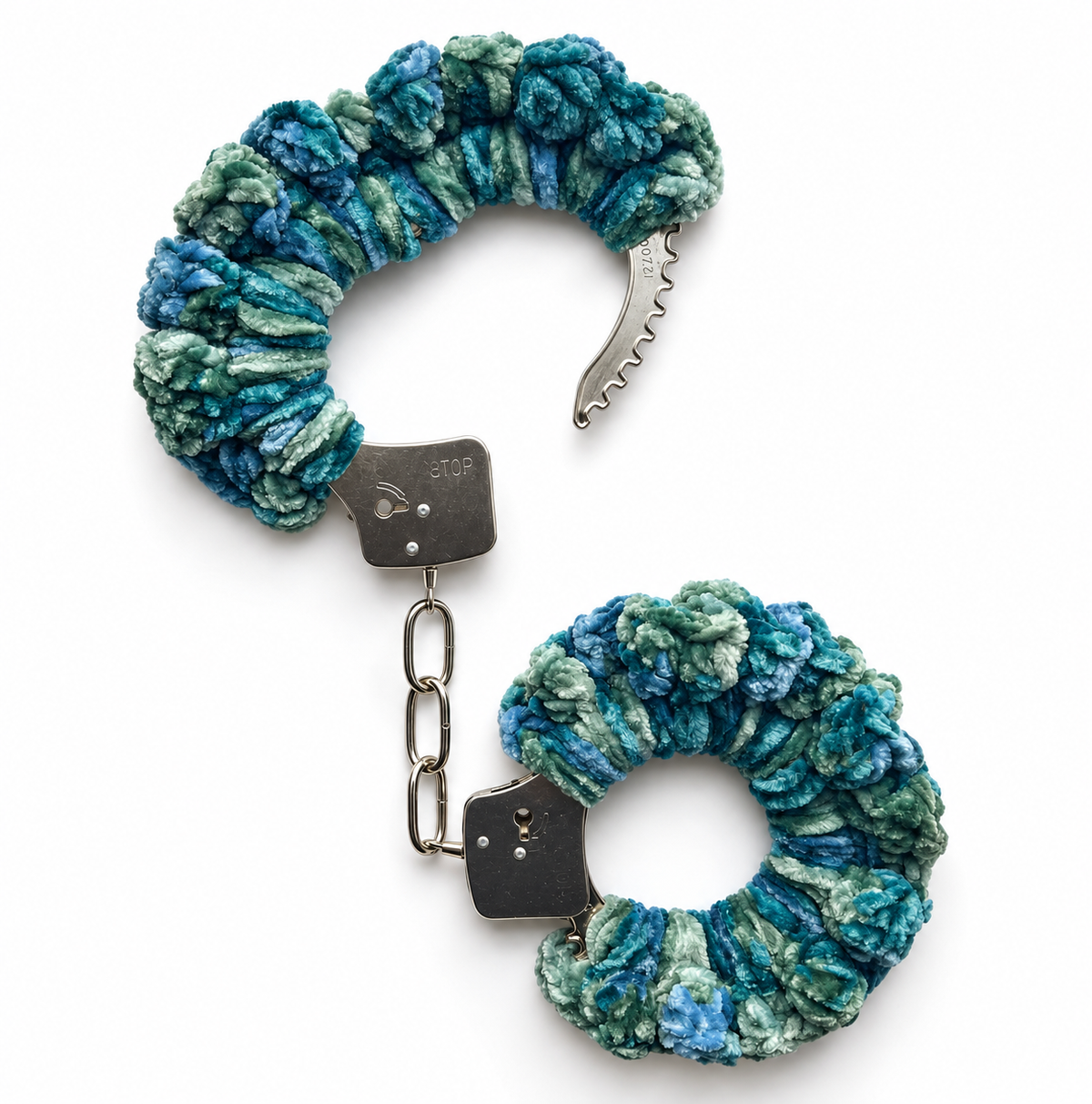 TANIJAY CROCHET handcuff Soft Velvet Crochet Handcuffs