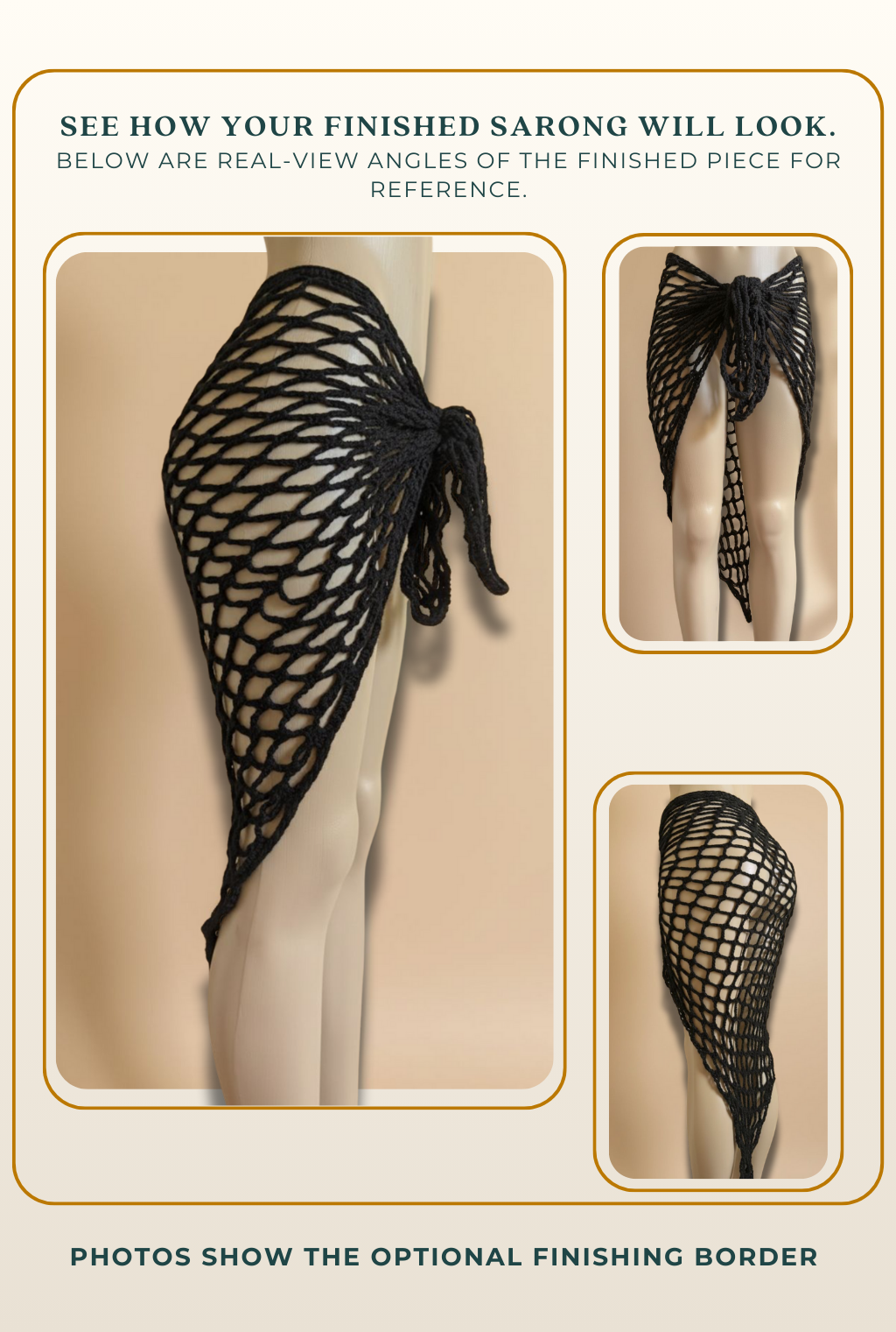 TANIJAY CROCHET pattern Spinx Sarong Skirt – Basic Crochet Pattern (Digital Download)