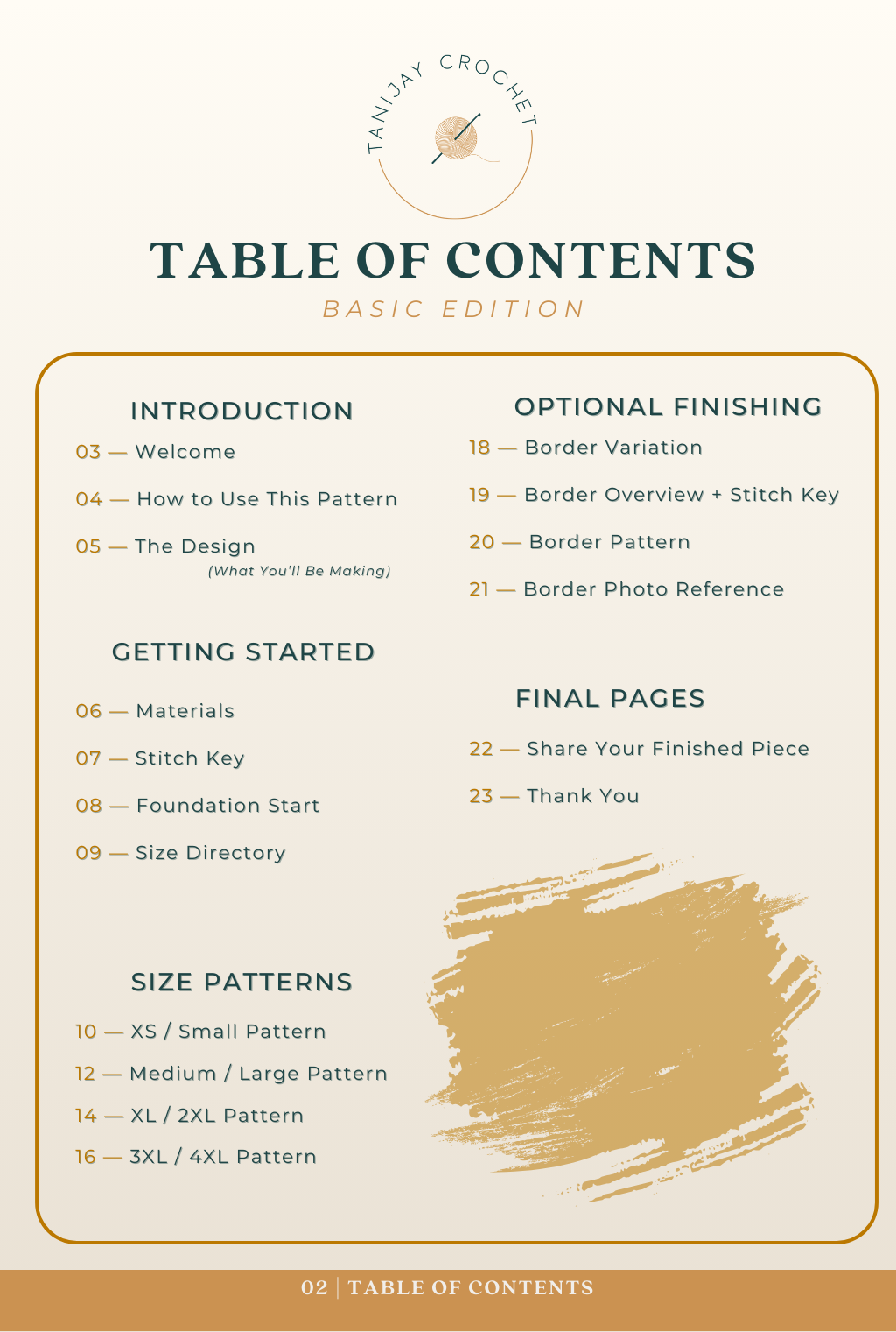 TANIJAY CROCHET pattern Spinx Sarong Skirt – Basic Crochet Pattern (Digital Download)