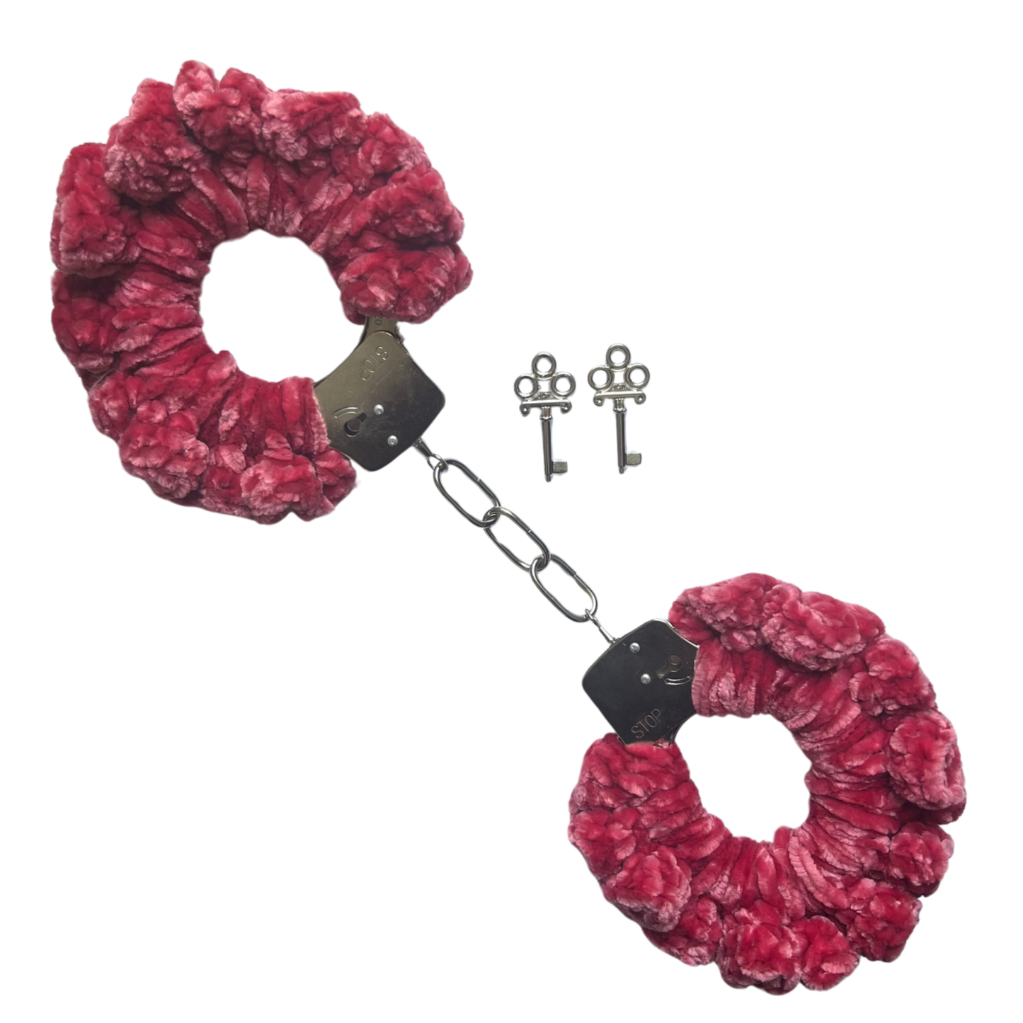 TANIJAY CROCHET Handcuffs ONE SIZE Velvet Crochet Handcuff Set