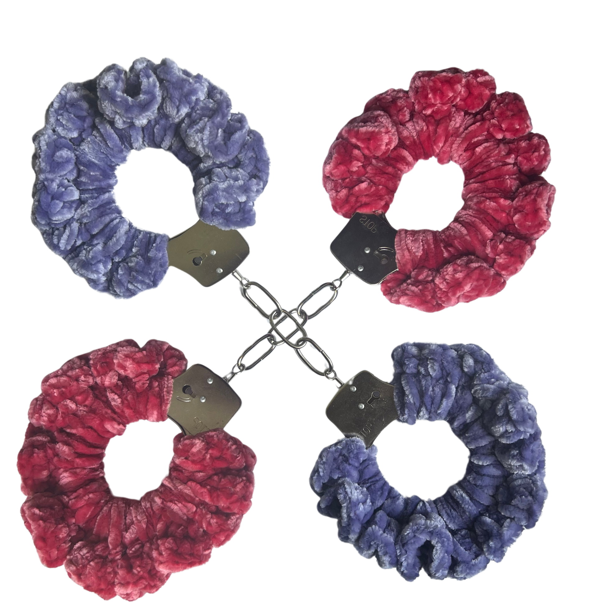 TANIJAY CROCHET Handcuffs ONE SIZE Velvet Crochet Handcuff Set