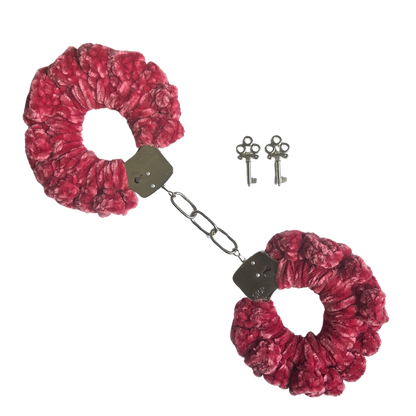 TANIJAY CROCHET Handcuffs ONE SIZE Velvet Crochet Handcuff Set