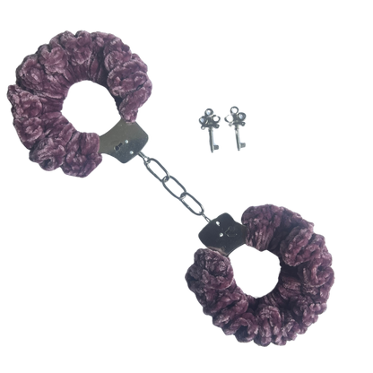 TANIJAY CROCHET Handcuffs ONE SIZE Velvet Crochet Handcuff Set