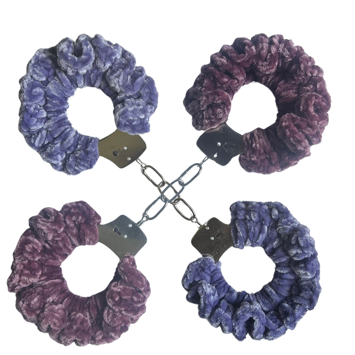 TANIJAY CROCHET Handcuffs ONE SIZE Velvet Crochet Handcuff Set