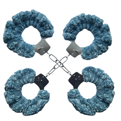 TANIJAY CROCHET Handcuffs ONE SIZE Velvet Crochet Handcuff Set