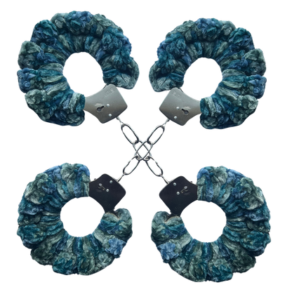 TANIJAY CROCHET Handcuffs ONE SIZE Velvet Crochet Handcuff Set