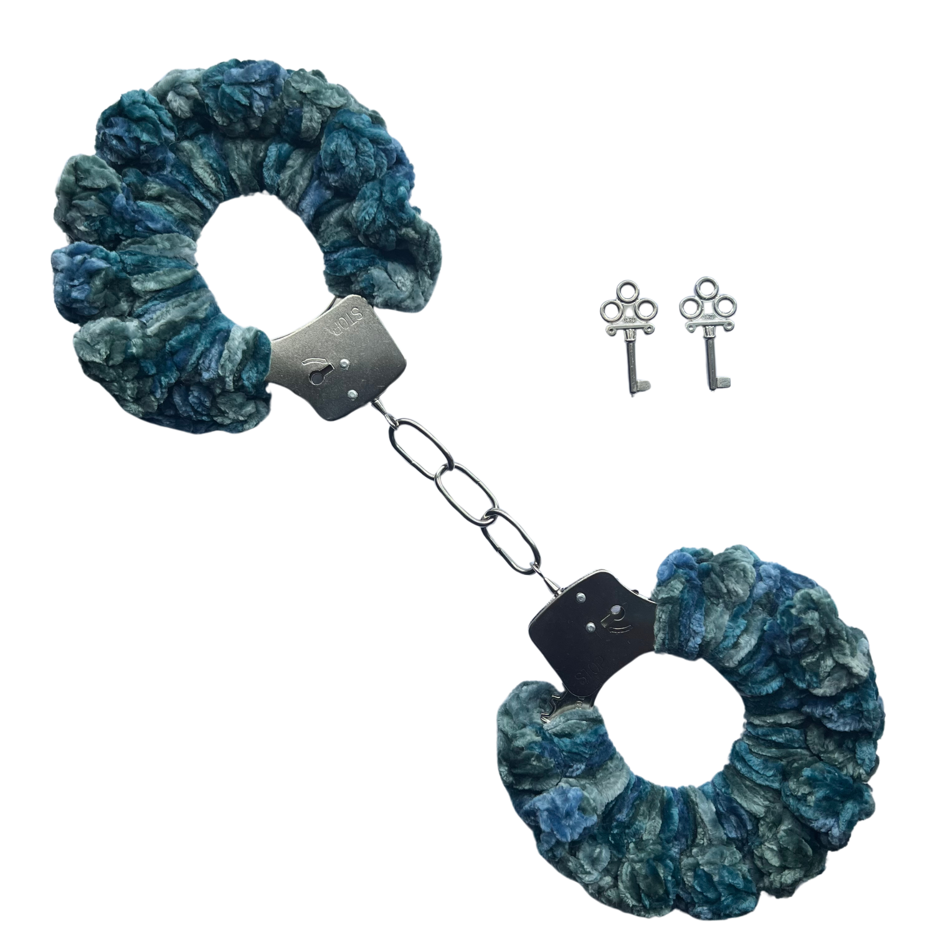 TANIJAY CROCHET Handcuffs ONE SIZE Velvet Crochet Handcuff Set