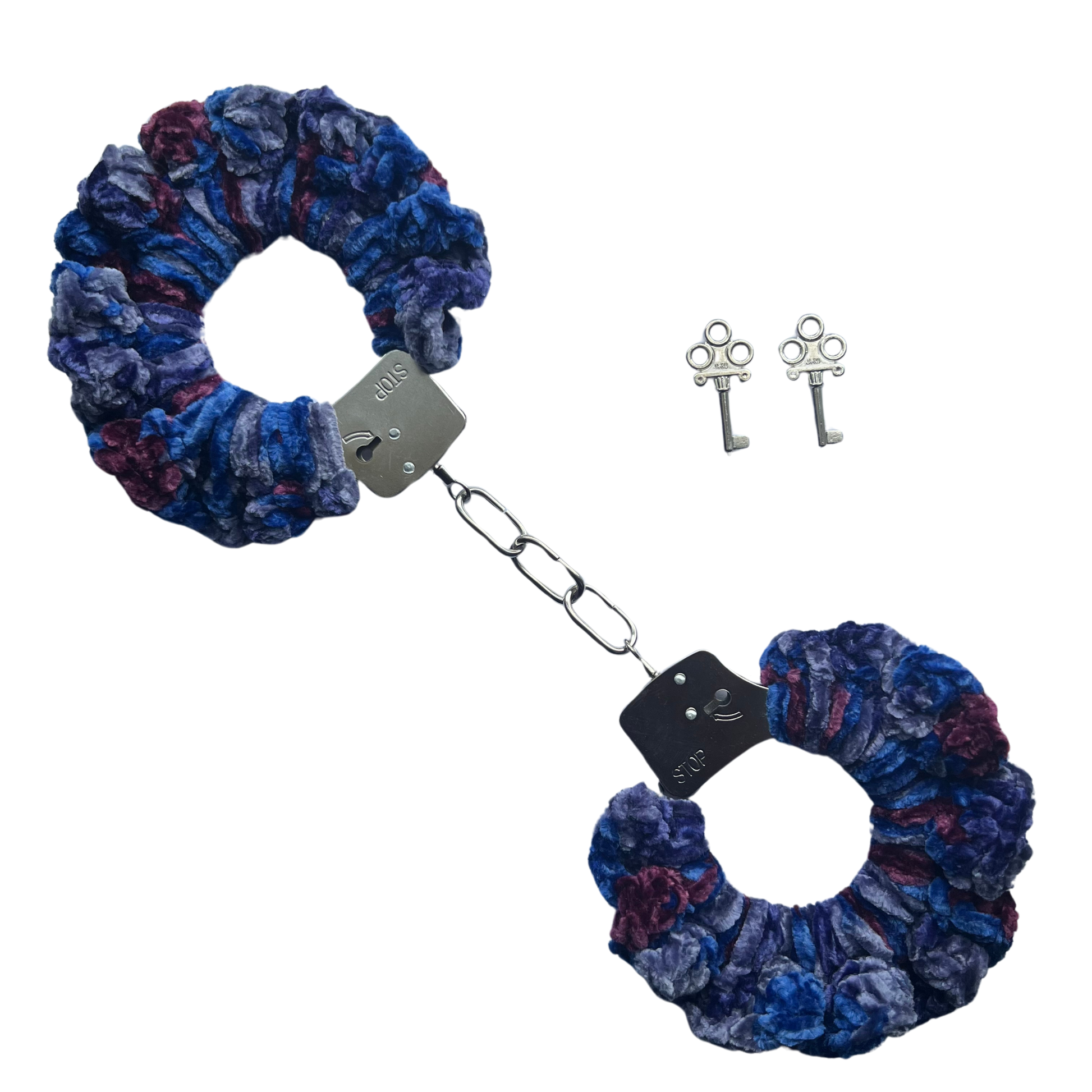 TANIJAY CROCHET Handcuffs ONE SIZE Velvet Crochet Handcuff Set