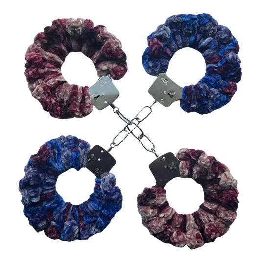 TANIJAY CROCHET Handcuffs ONE SIZE Velvet Crochet Handcuff Set