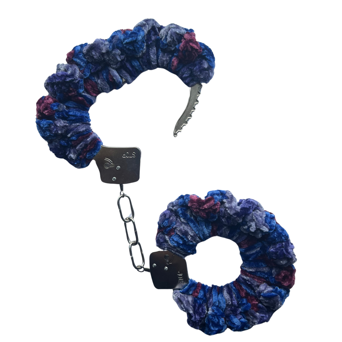 TANIJAY CROCHET Handcuffs ONE SIZE Velvet Crochet Handcuffs