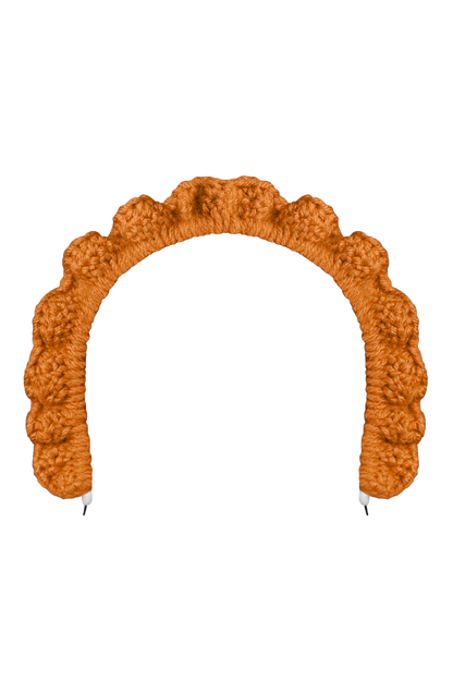 TANIJAY CROCHET headband Wavy Ruffle Headband – Curry