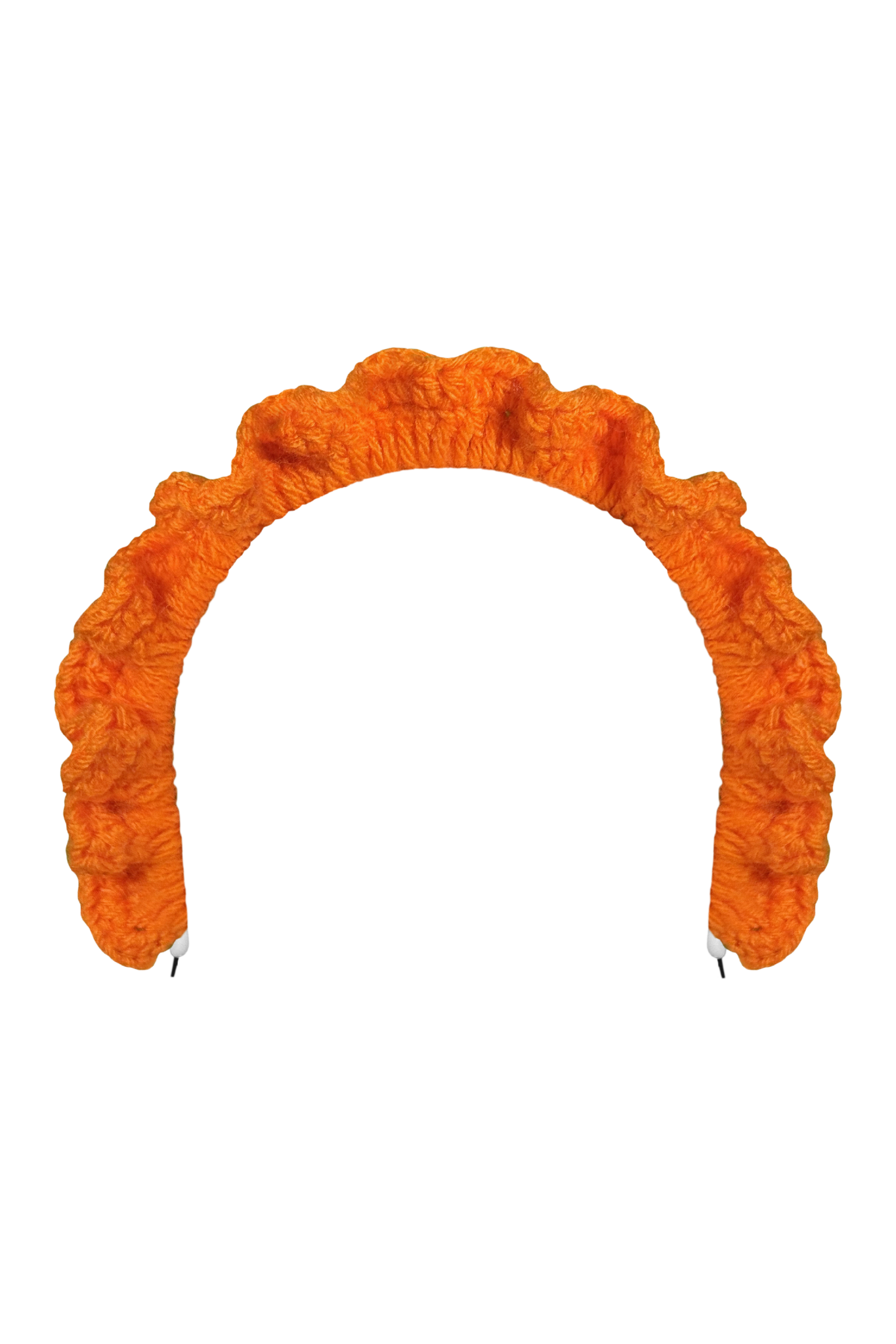TANIJAY CROCHET headband Wavy Ruffle Headband – Pumpkin