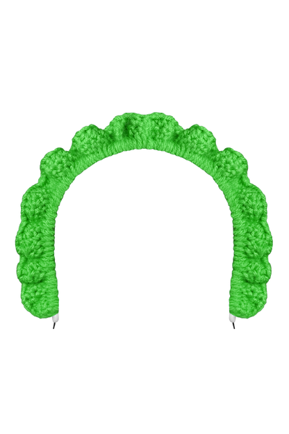 TANIJAY CROCHET headband Wavy Ruffle Headband – Spring Green