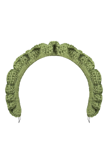TANIJAY CROCHET headband Wavy Ruffle Headband – Tea Leaf