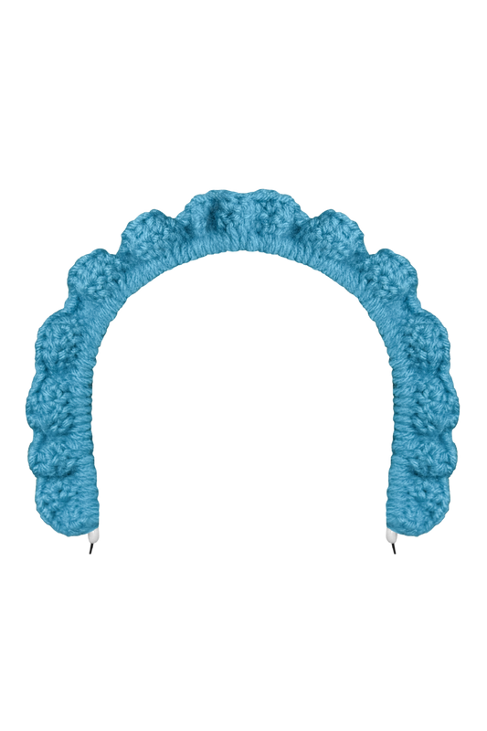 TANIJAY CROCHET headband Wavy Ruffle Headband – Turqua