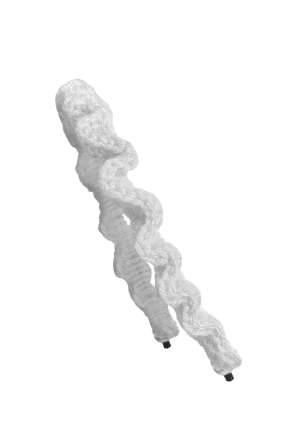 TANIJAY CROCHET headband Wavy Ruffle Headband – White