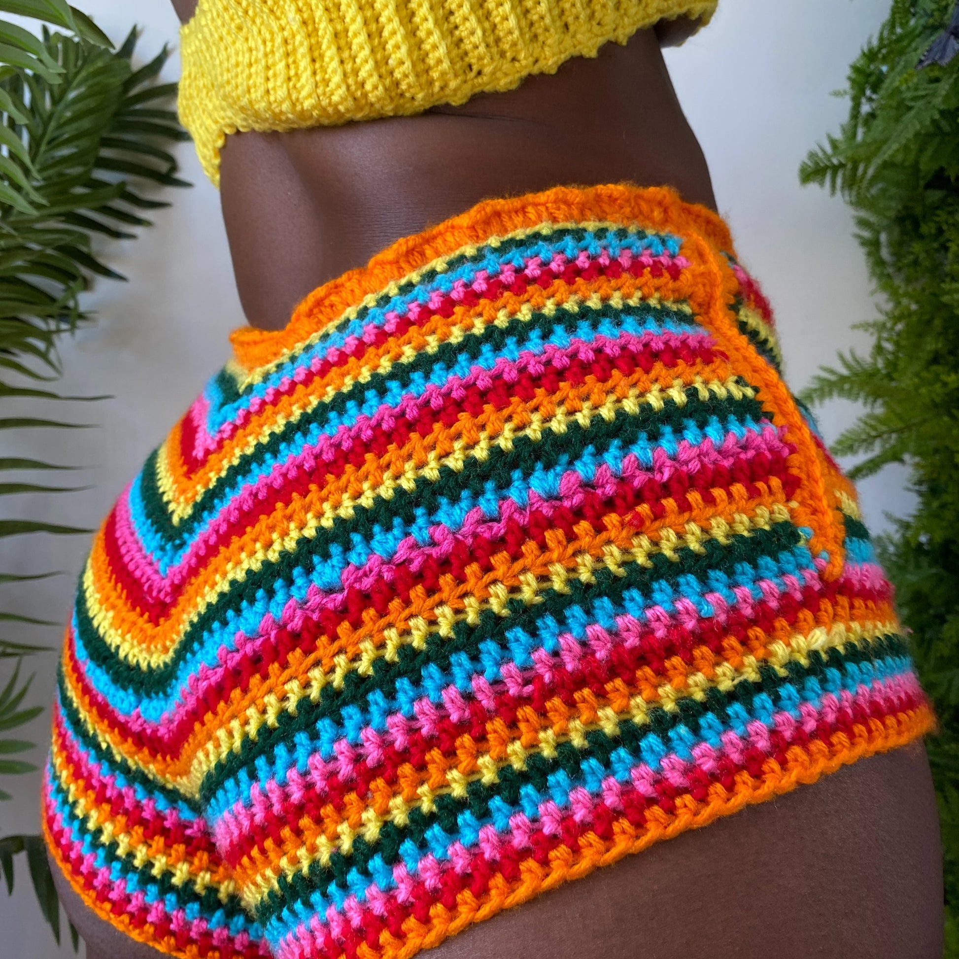 Rainbow Crochet Shorts  TaniJay Crochet – TANIJAY CROCHET